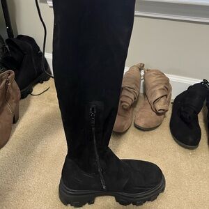 Dream Pairs Black Over the Knee Boots Sleek Design